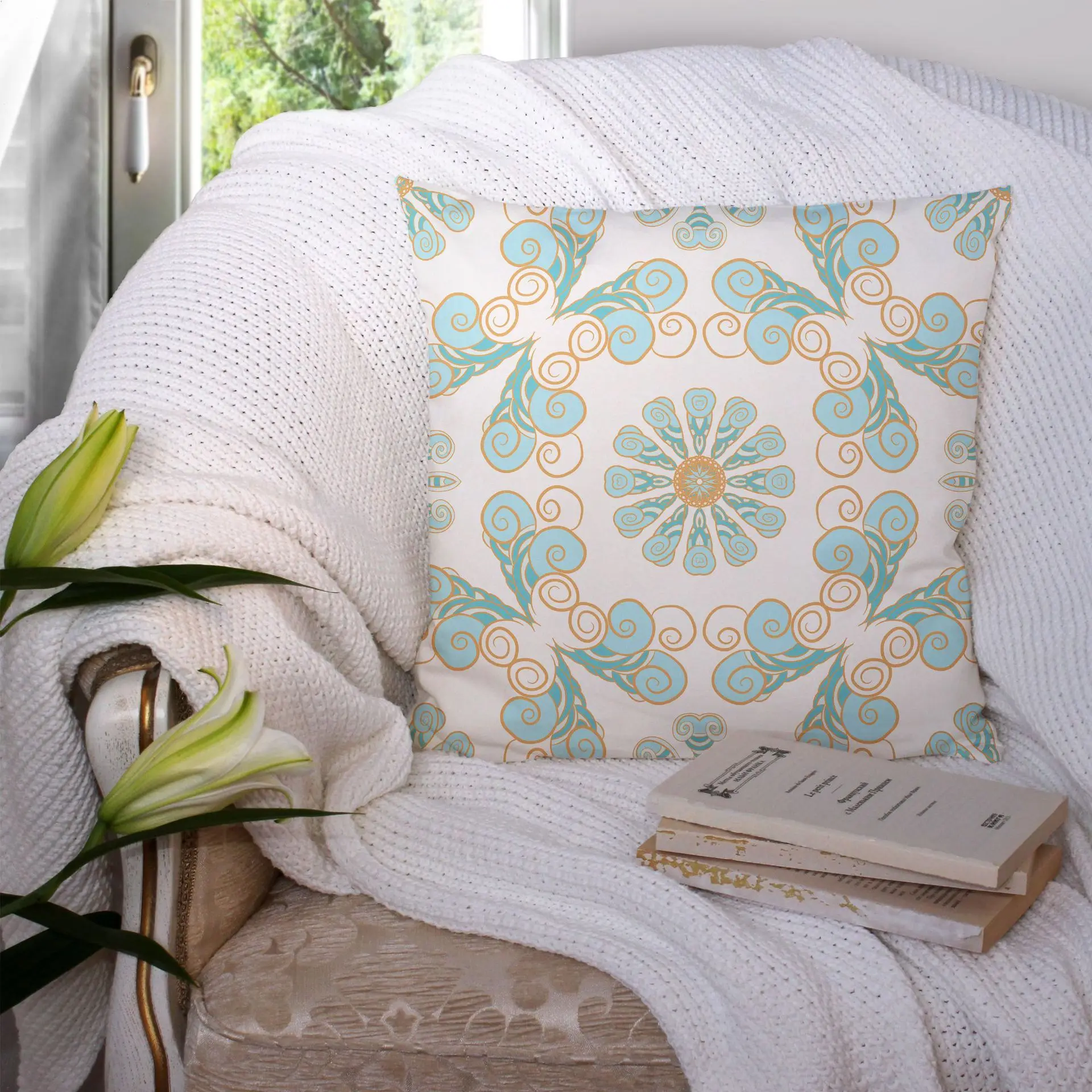 

2020 New Light Blue Cushion Cover Modern Nordic Geometry Decorative Pillows Cover Sofa Bed Couch Throw Pillows Case Home Decor