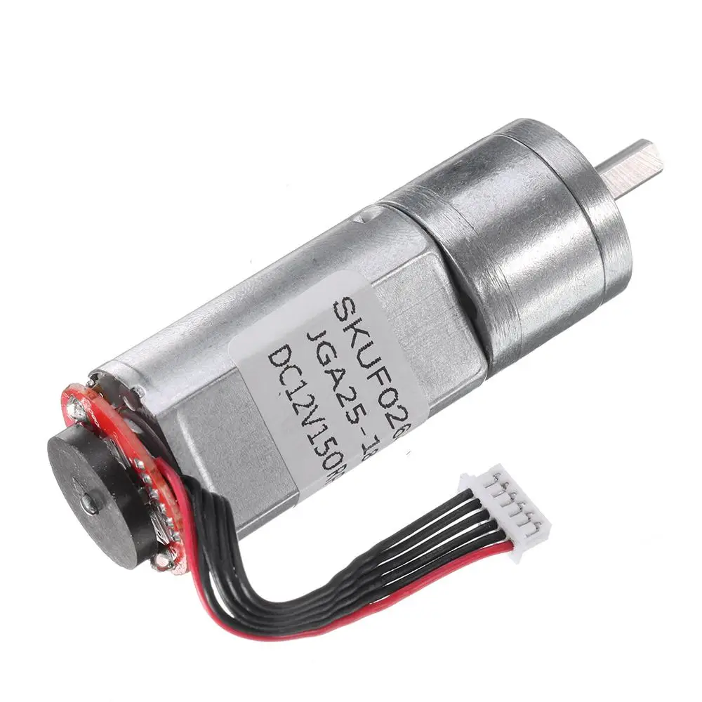 1 шт. 20GA180 DC 12V 150rpm металлический редукционный мотор с кодировщиком редуктор