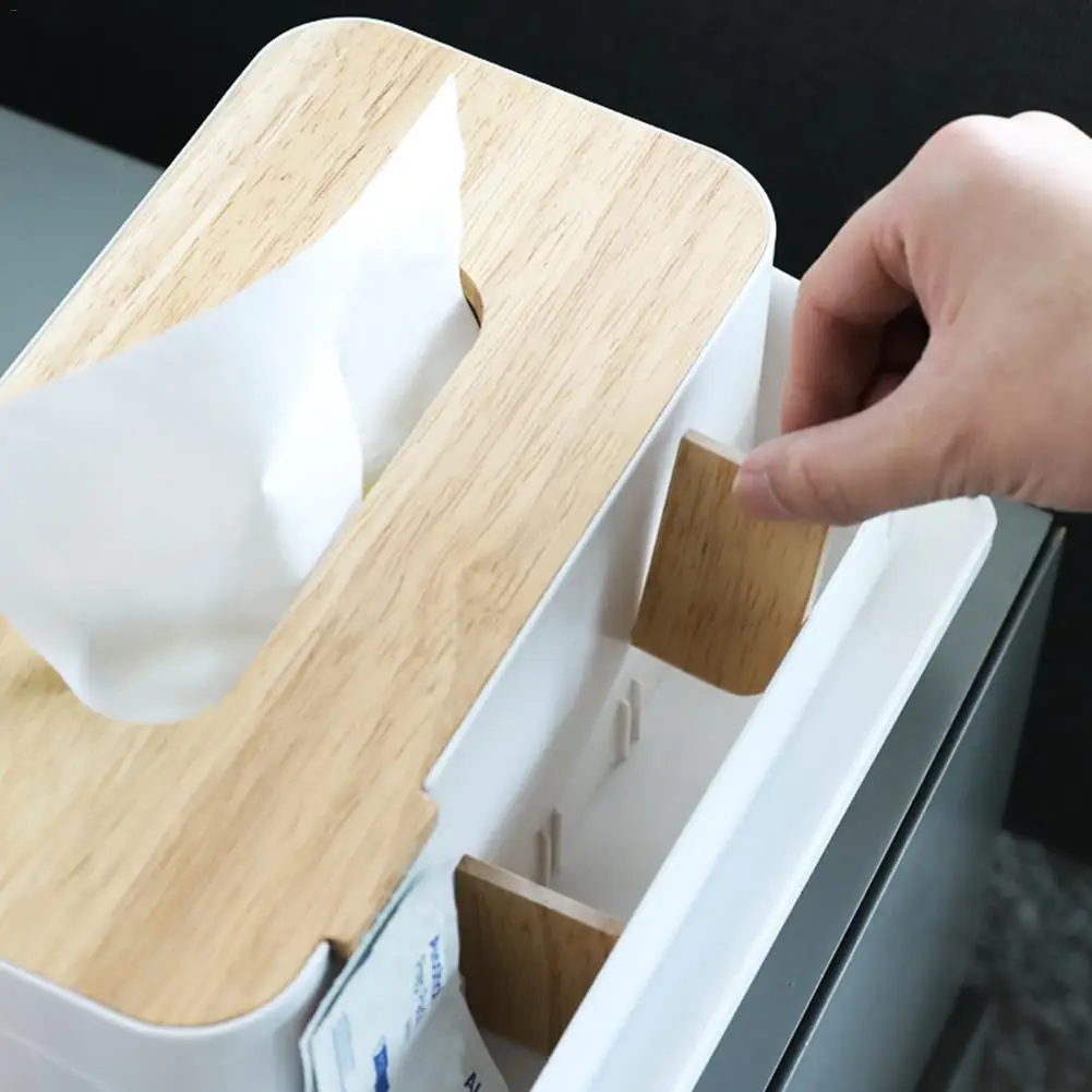 Moder деревянная коробка для салфеток бумажная многофункциональная хранения