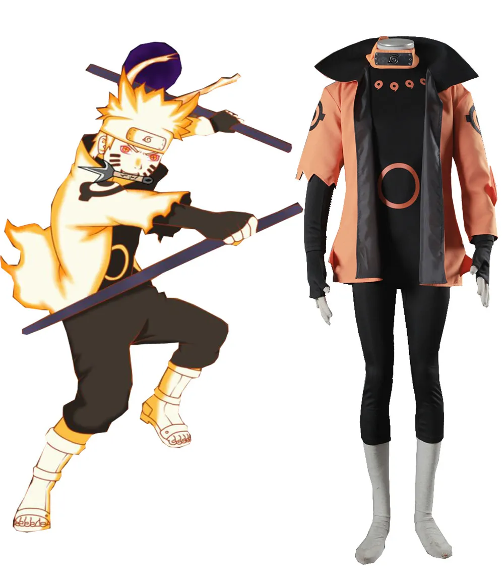 Наруто рикуду сеннин Косплей Узумаки костюмированный наряд для взрослых детей