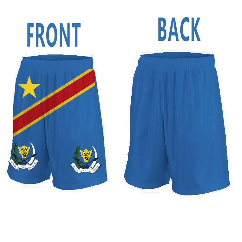 Шорты DR Конго мужские в стиле Киншаса штаны с эмблемой Заира рубашки заказом