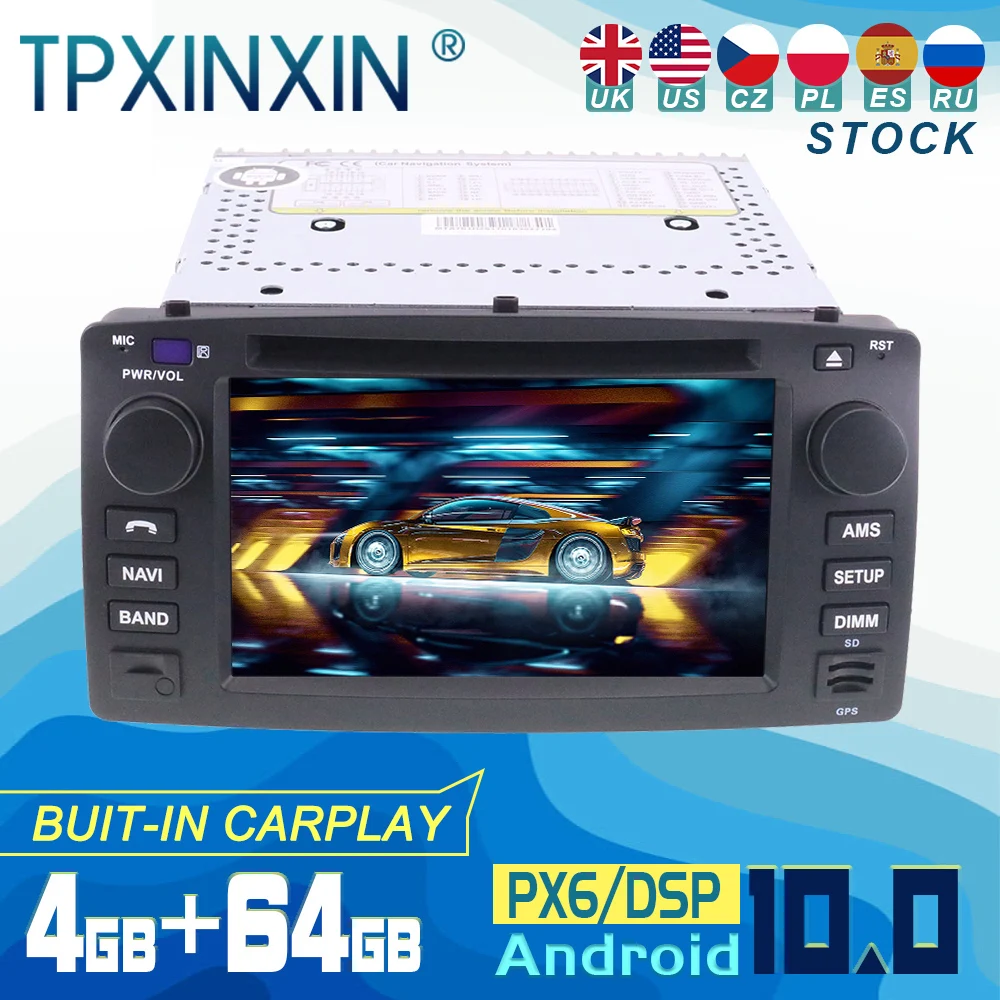 

For Toyota corolla 2001-2006 Android 10 Carplay Radio Player Car GPS Navigation Head Unit Car Stereo CD DVD WIFI DSP BT