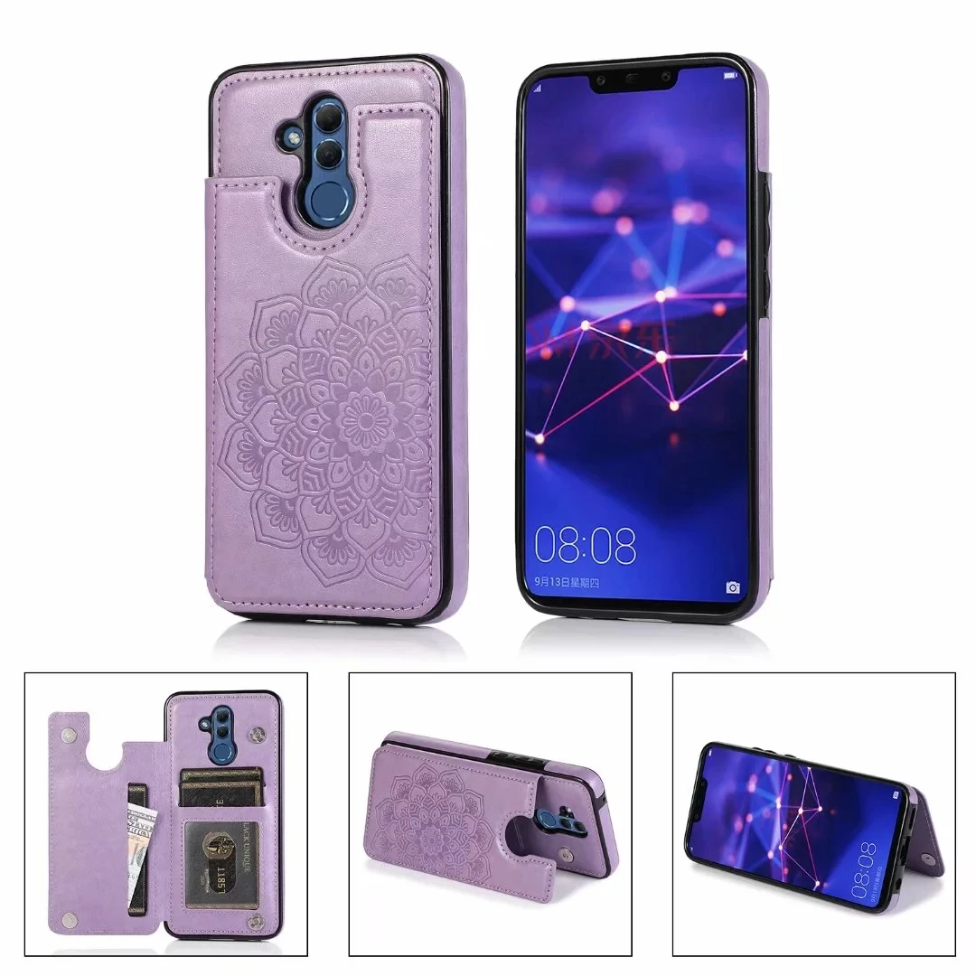 Кожаный чехол с мандалой для Huawei P30 P40 Pro Plus Lite Mate 20 30