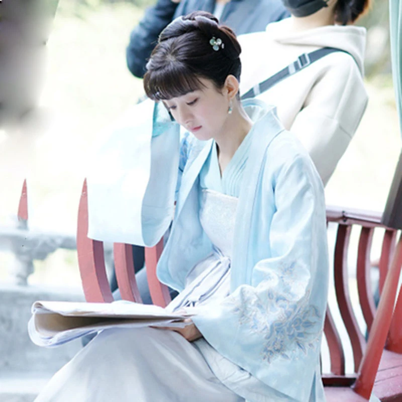 Женский костюм с вышивкой Hanfu для ТВ-игр история MingLan | Тематическая одежда и