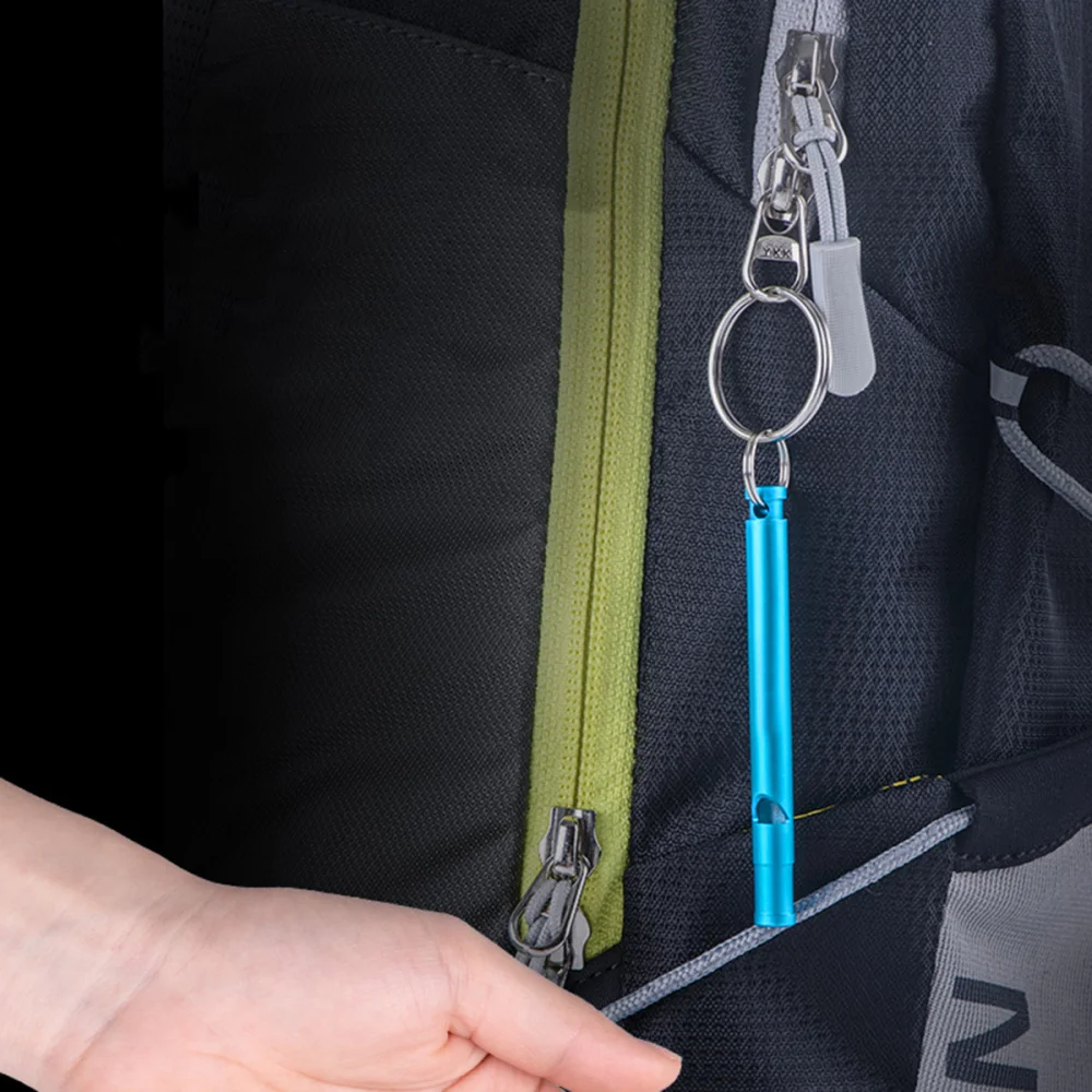 

6pcs Outdoor Survival Whistle Fashion Aluminium Alloy Whistle Referee Survival Whistle Outdoor Equipment EDC Tool(Mixed Colors)