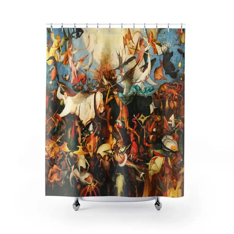 

Fall Of The Rebel Angels Shower Curtain, Famous Art Décor
