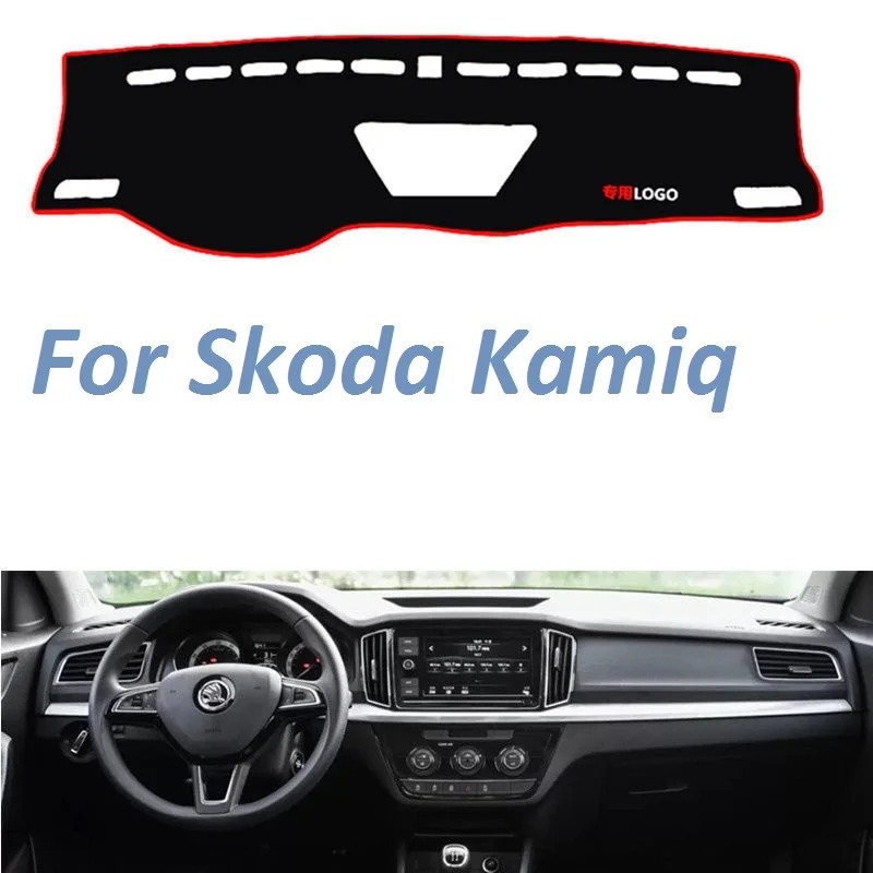 

For Skoda Kamiq Left Right Hand Drive Non Slip Dashboard Cover Mat Instrument Instrument Carpet Car Accessories