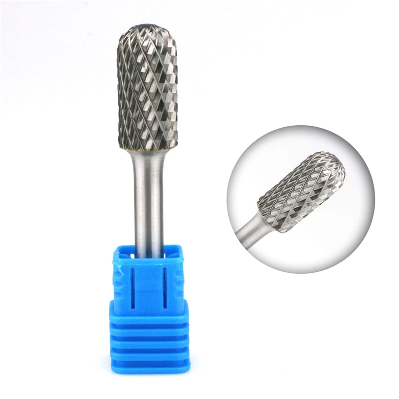

SC-5 микро зернистая твердосплавная насадка цилиндрическая форма с радиусом конца двойная насадка роторная насадка с хвостовиком 1/4 дюйма