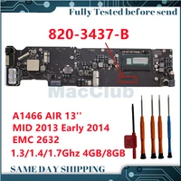 a1466 motherboard for macbook air 13 a1466 2013 2014 820 3437 b emc 2632 1 3 1 4 1 7ghz 4gb 8gb logic board mainboard