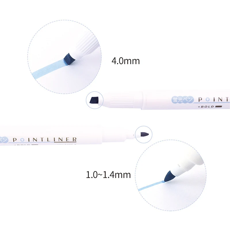 

5Pcs/set Kawaii Double Headed Highlighter Pen Marker Pen Pointliner Color Painting Drawing Pen Office School Stationery For Gift