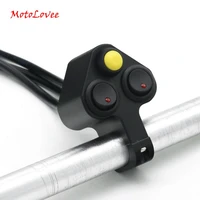 motolovee motorcycle handlebar switch 78 22mm motorcycle handlebar switch headlight brake fog light onoff switch three buttons