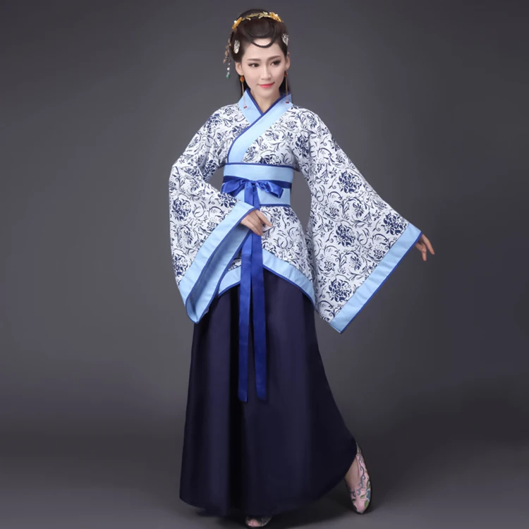 Женские Hanfu девочки Cheongsam сценическое платье для танцев китайские традиционные