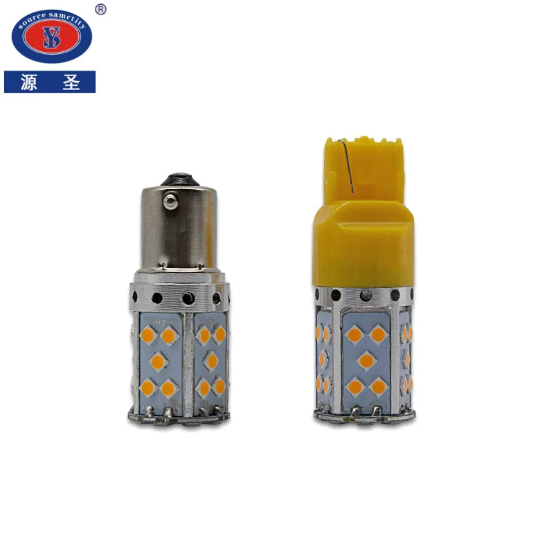 Юаньшенг T20 светодиодный 7440 W21W W21/5 Вт 35SMD лампочки Canbus 1156 светодиодный BAU15S PY21W BA15S P21W светодиодный светильник для автомобилей сигнала поворота светильник