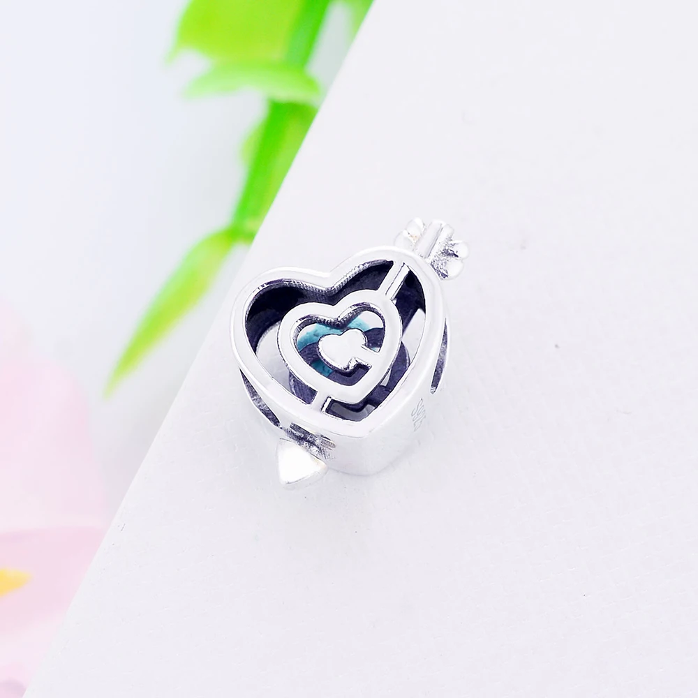 Новинка 2019 серебряные бусины 925 пробы браслет на День святого Валентина с