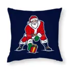 Старый чехол-подушка для офиса, семейный чехол на заказ, наволочки для подушки, домашний декор, Санта-Клаус, футбол