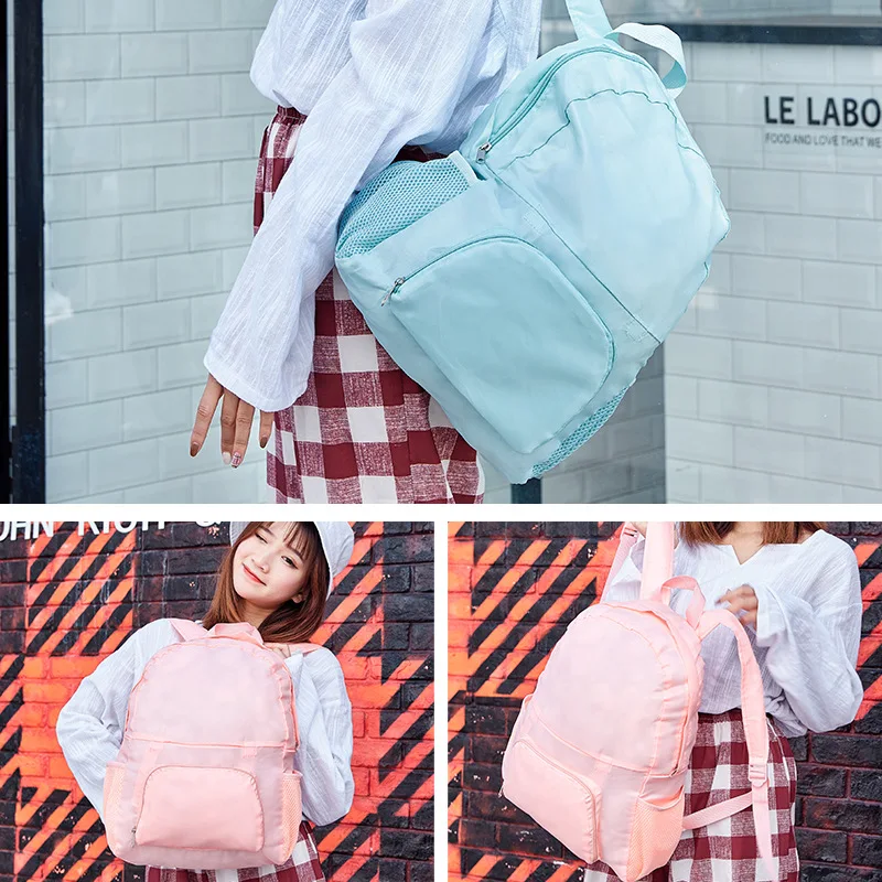 Легкий складной водонепроницаемый нейлоновый женский мужской Детский кожаный