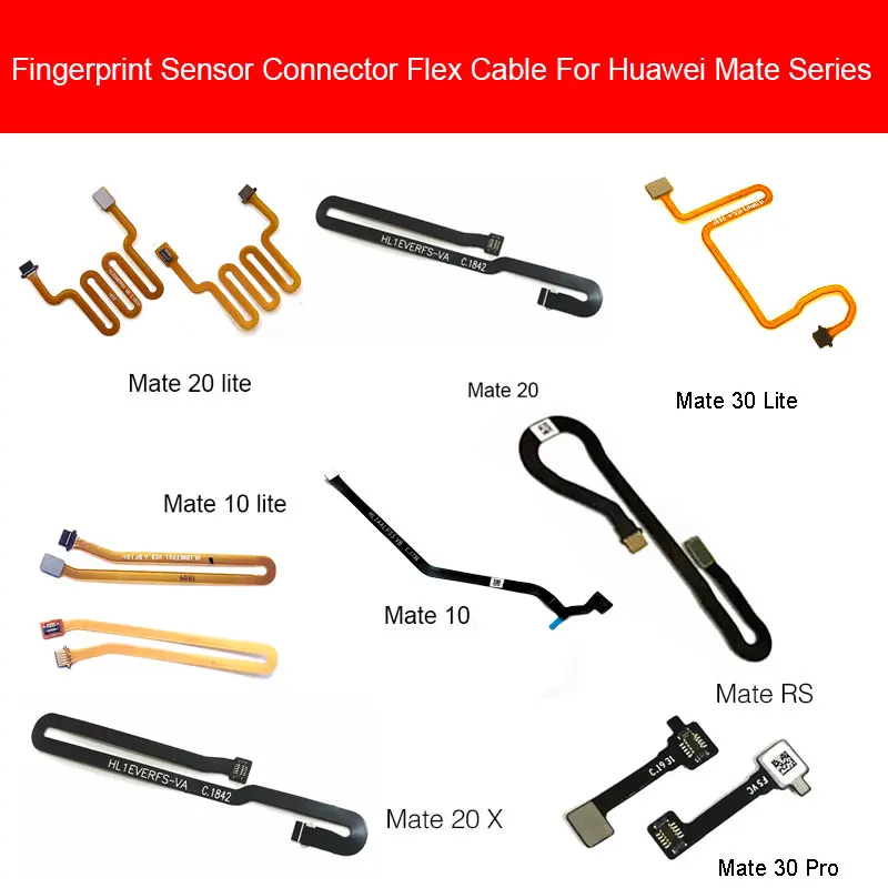 Гибкий кабель с датчиком отпечатков пальцев для Huawei Mate 30 10 20 20X Pro Lite RS кнопка Home Touch