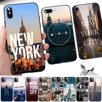 nyc new york city phone case for iphone 11 12 13 mini pro xs max 8 7 6 6s plus x 5s se 2020 xr case