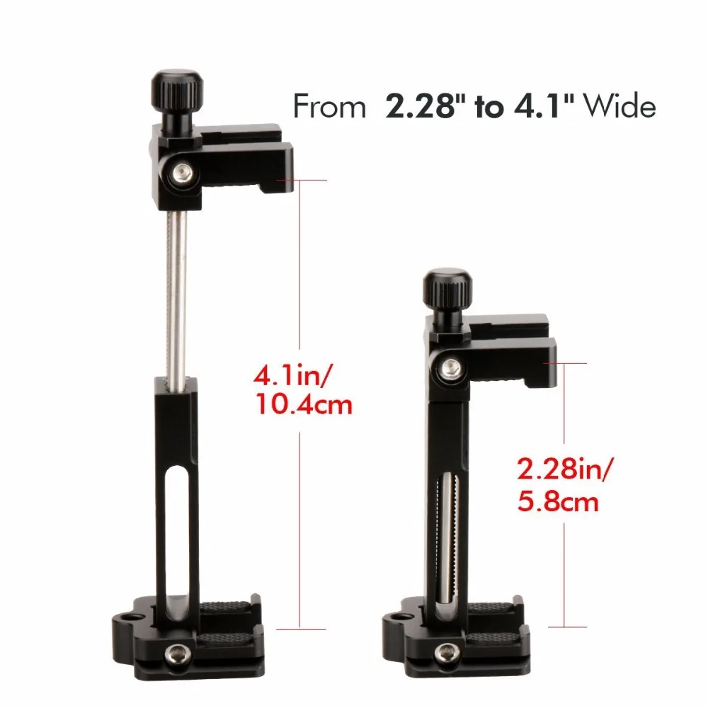 ulanzi st 03 metal phone holder tripod mount with cold shoe mount arca style quick release plate for iphone 12 11 pro max huawei free global shipping