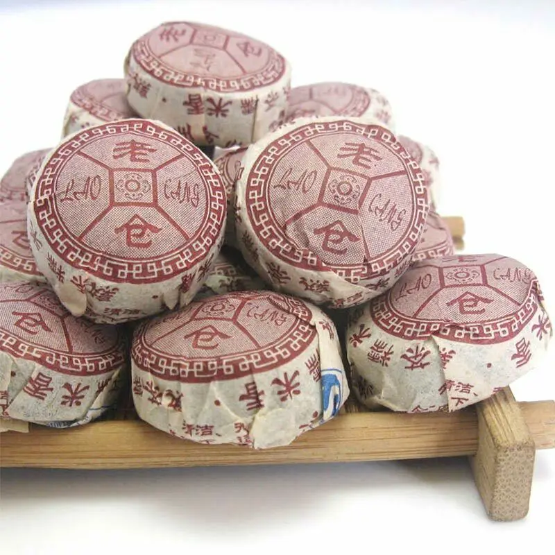 Laocang Mini Shu Pu-erh Tuo Cha клейкий Аромат Риса спелый Pu'er Tuocha