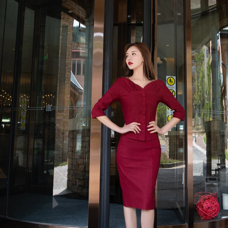 Женский винтажный комплект из двух предметов элегантный облегающий топ с V