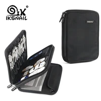 iksnail electronics cable organizer bag portable storage case for mobile phone hard drive cords usb cable charger wire organizer