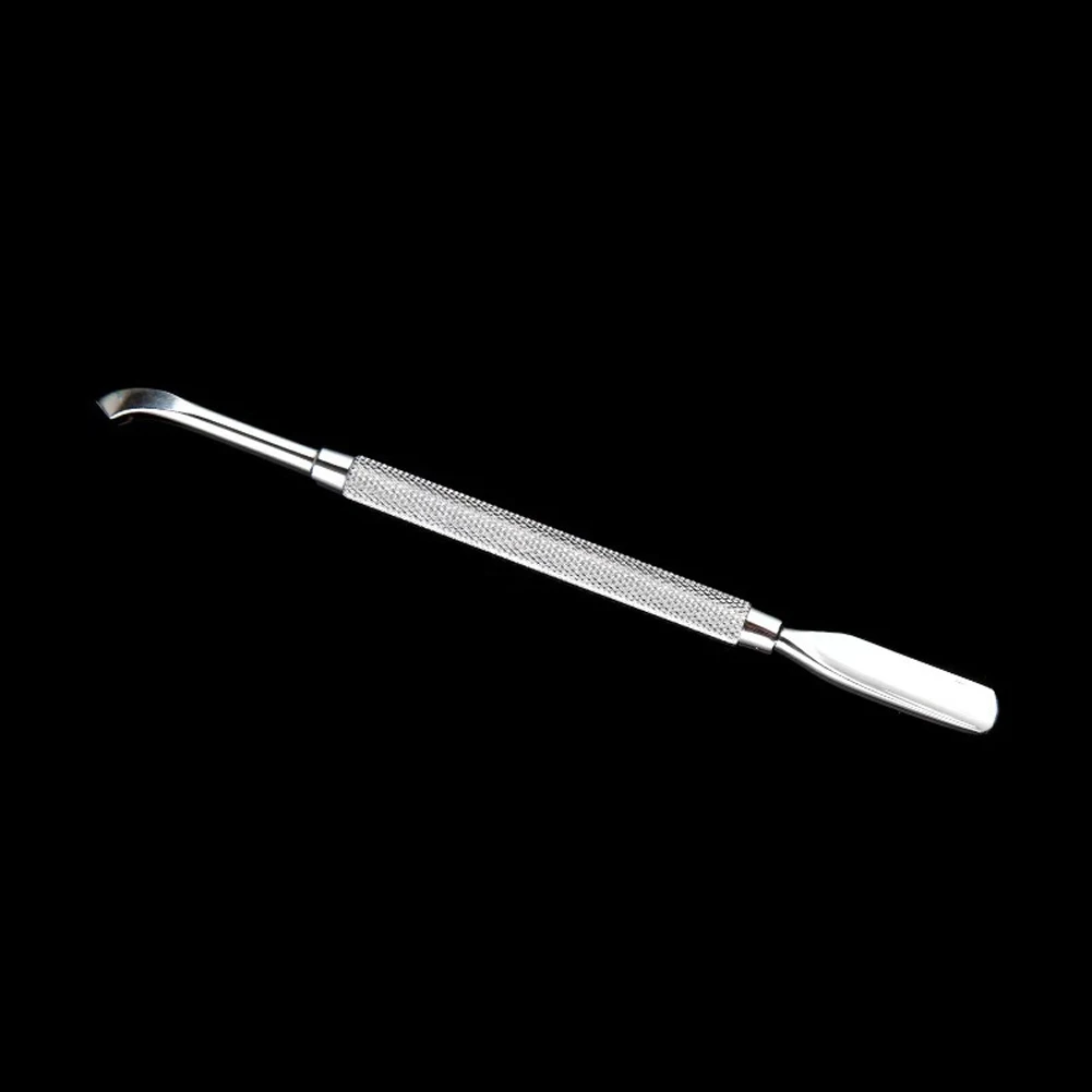 Portable Double End Stainless Steel Dead Skin Manicure Salon Professional Durable Nail Art Tools Cleaner Cuticle Pusher Home | Красота и