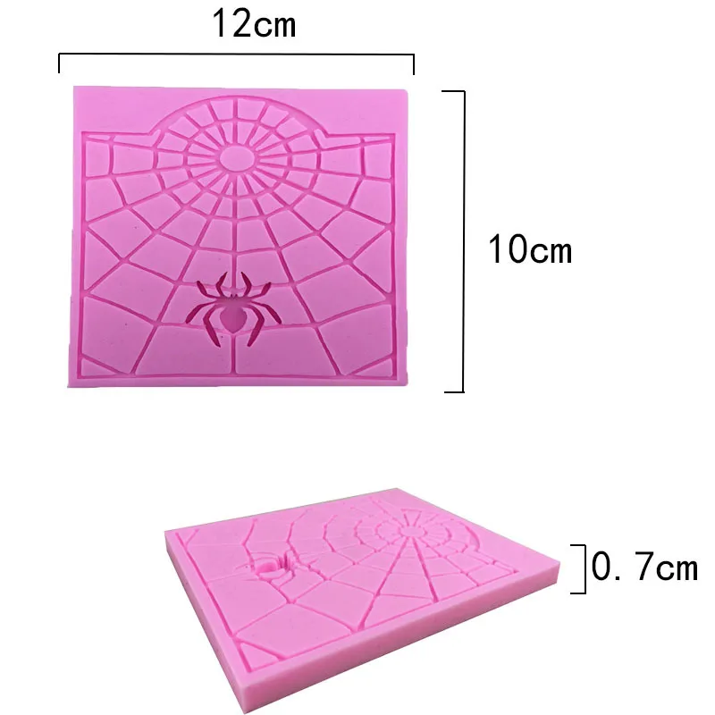 Силиконовая форма для торта лоток льда мультфильм паук веб шоколадный мусс