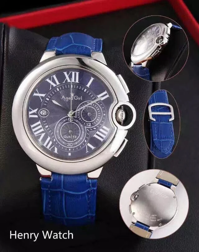 

Luxury Brand New Men Watch Silver Coffee Daydate Sapphire Automatic Mechanical Rome Stainless Steel Black Blue Leather Strap