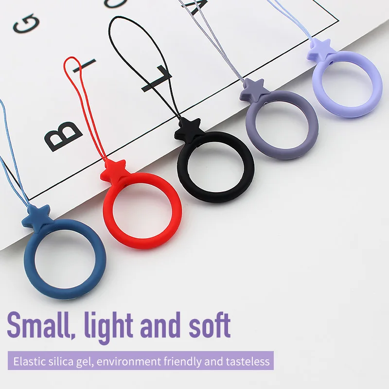 

Silicone Cell Phone Lanyard For iPhone 12 11 Xiaomi Phone Wrist Straps Keychain Camera Strap ID Card Gym USB Hanging Rope