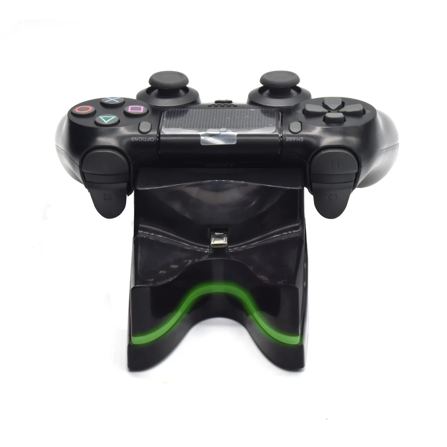 Двойной контроллер PS4 светодиодное быстрое зарядное устройство 2 джойстика