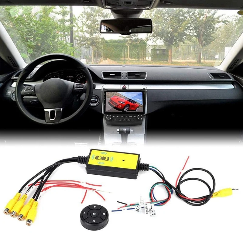 4To1 Car Panoramic 360 Camera Video Reversing Switch Box Blind Spot Wireless Remote Control | Автомобили и мотоциклы