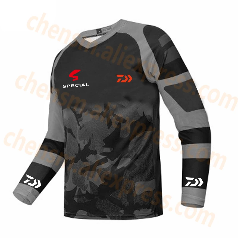

2021 New DAIWA Quick Drying Fishing Clothing Long Sleeve Sunscreen Anti-uv Breathable Summer Fishing Shirt Autumn Fishing Jersey
