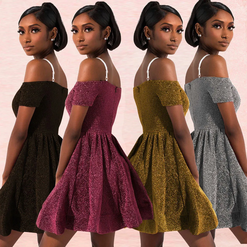 Женское платье с открытыми плечами зимнее платье|Женские платья| |