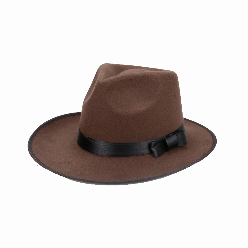 Шляпа Колокол для мужчин и женщин модная Панама из мягкого фетра в винтажном