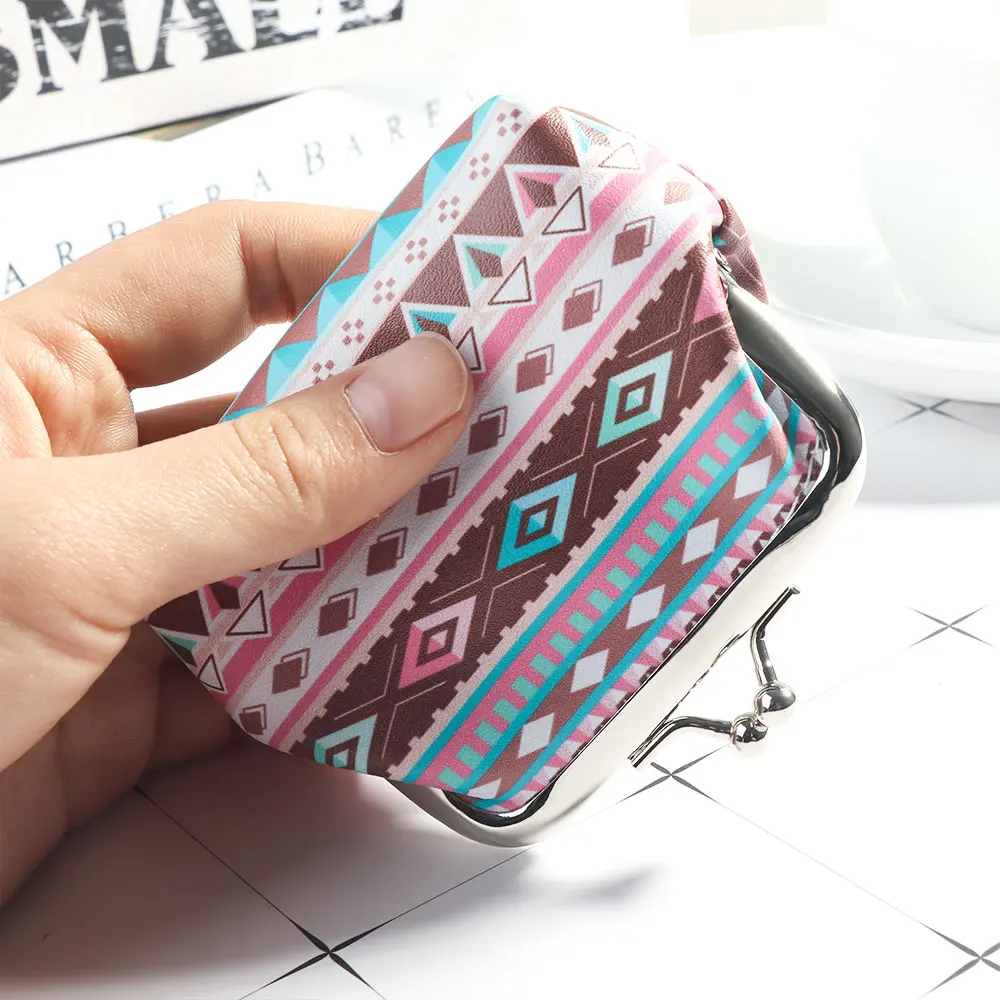 Милые винтажные женские кошельки для монет с защитой от ветра в национальном