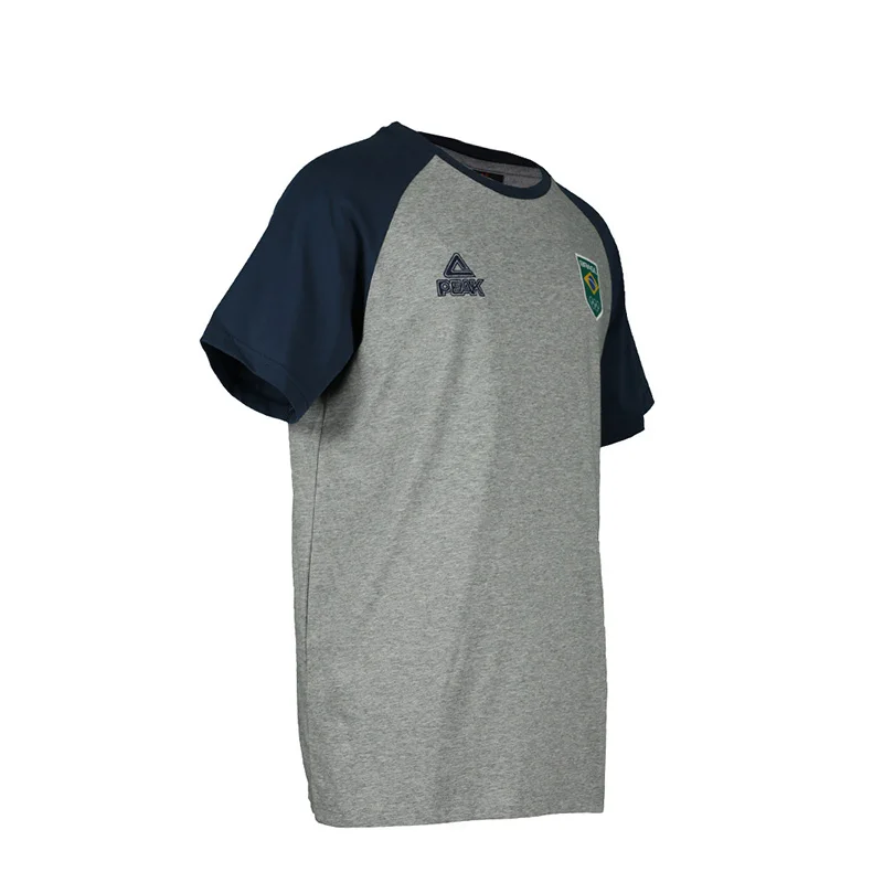 Футболка для бега Peak для мужчин быстросохнущая для фитнеса и тренировок в спортивном зале футболка для футбола спортивная одежда.