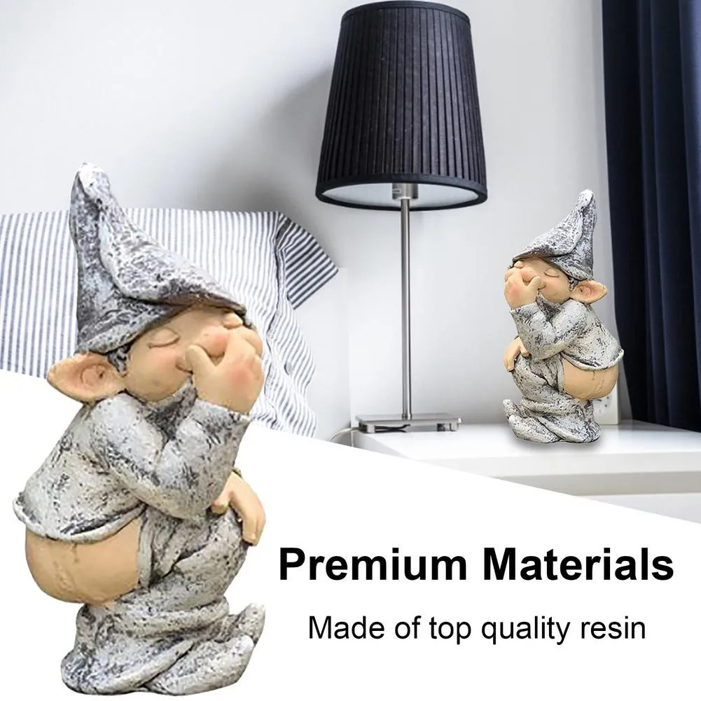 

Decoration Garden Decoration Elf Off Pants Pull Stinky Resin Handicraft Ornaments Garden Ornaments Elf Decoration