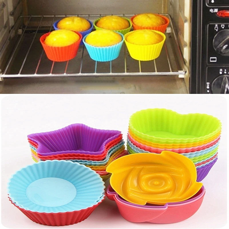 6 шт. шоколадный торт слоеный плесень яйцо пирожная Форма кекса чашки кухонные