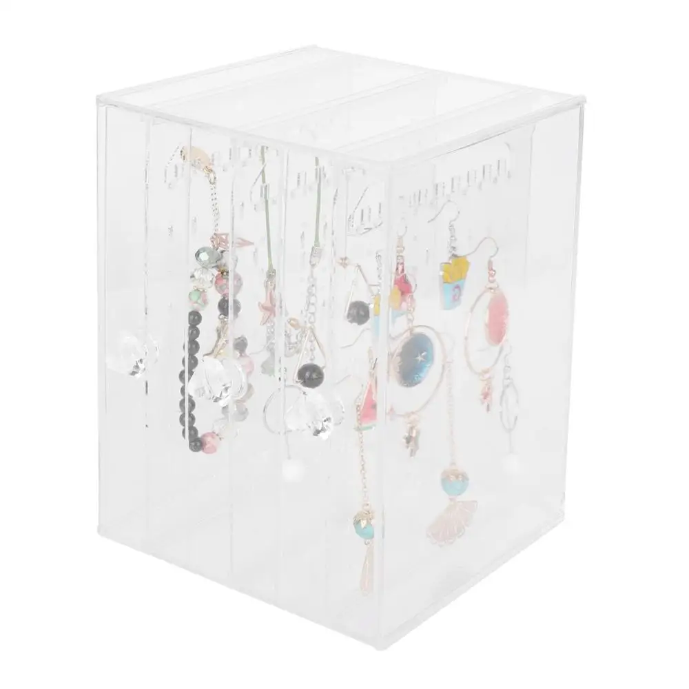 Новый акриловый держатель для ювелирных изделий серьги гвоздики прозрачный