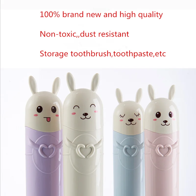 1 шт. Портативный электрическая зубная щетка Коробка для хранения Мультфильм