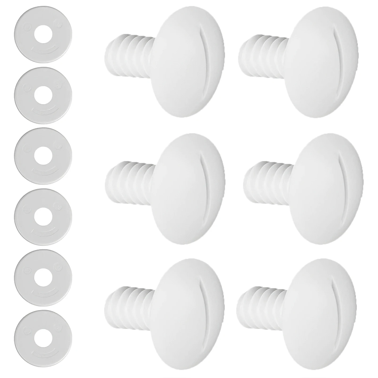 

Durable White Plastic Wheel Screws (6 PCS)Washers Pool Cleaner Replacement Parts Fit for Polaris Pool Cleaner 180/280