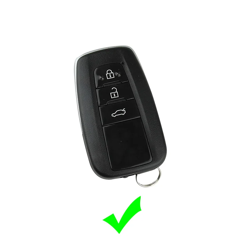 Чехол для автомобильного ключа из углеродного волокна чехол Toyota Camry CHR Corolla RAV4 Avalon