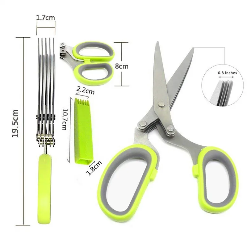 Yooap набор многофункциональных кухонных режущих ножниц с чистой крышкой и 5