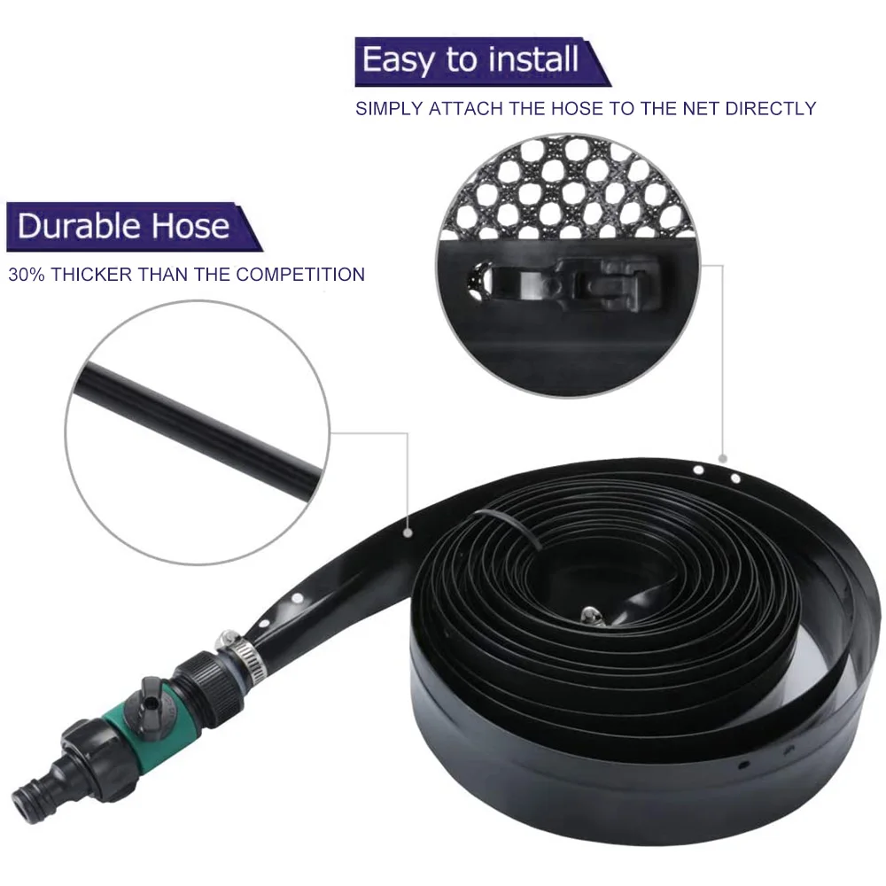 

Water Sprinkler Trampoline Sprinkler Summer Outdoor Garden Water Games Toy Sprayer Backyard Water Park Accessories 39 Feet Game