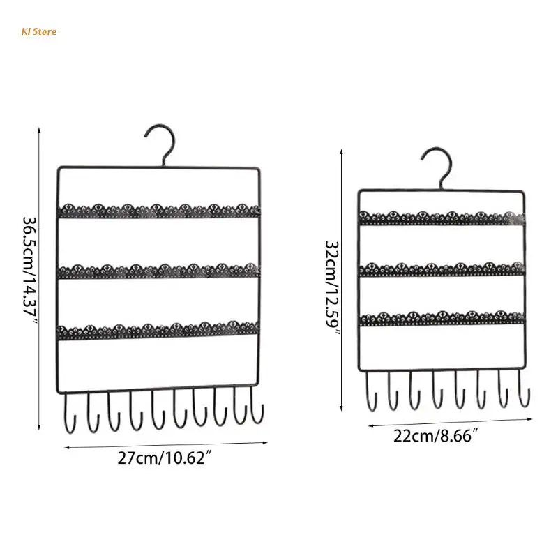 

Three-layer Wrought Iron Earring Display Stand Jewelry Showcase Display Stand
