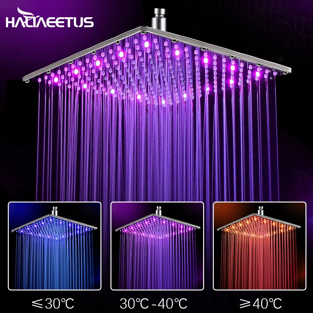 Смеситель для душа из нержавеющей стали квадратная насадка 16 дюймов 40 х40 см не