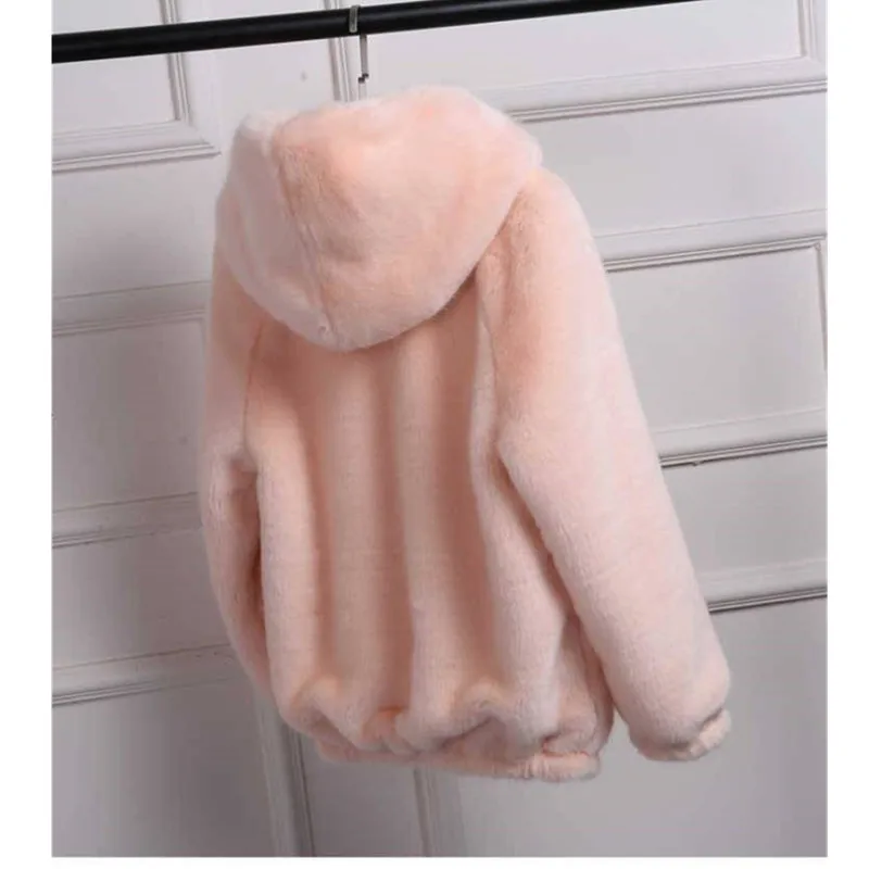 Женское пальто из искусственного меха коллекция 2019 года зимняя Корейская куртка