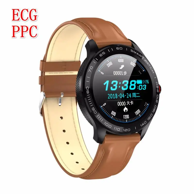 Смарт-часы L9 ECG PPG мужские спортивные с Bluetooth водонепроницаемые IP68 кровяное