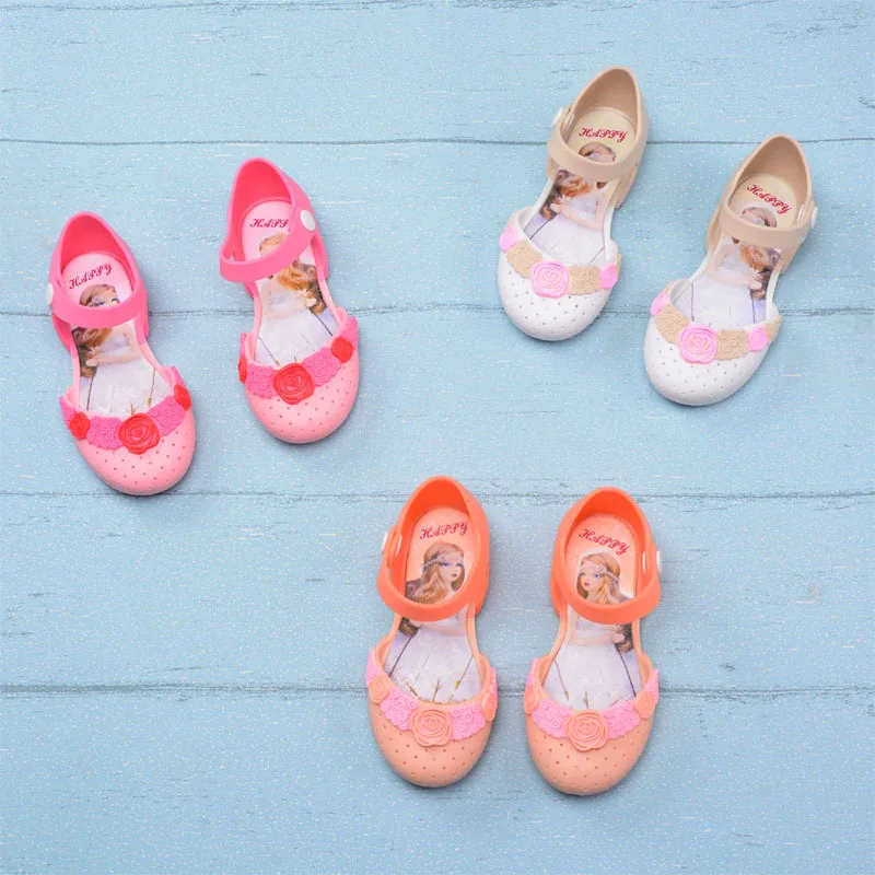 

Сандалии Детские, на квадратном каблуке, с цветами, на возраст 1-4 года